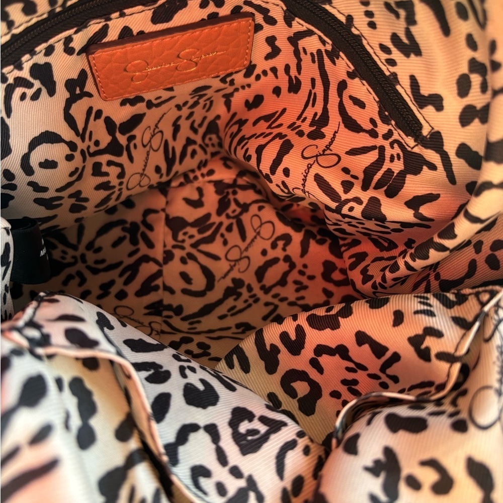 Jessica Simpson Pink Textured Handbag with Stud Accents - Picture 7 of 8